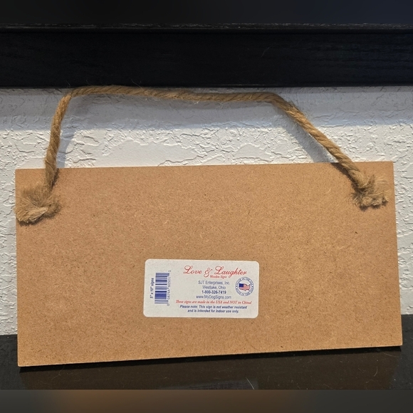 Bichon "Love is being owned by a (dog) " Hanging Sign Gift Wall Decor - Picture 2 of 2